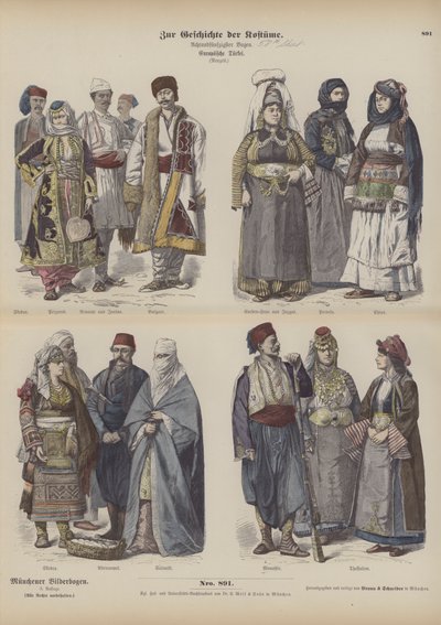 Eastern European Costumes by German School