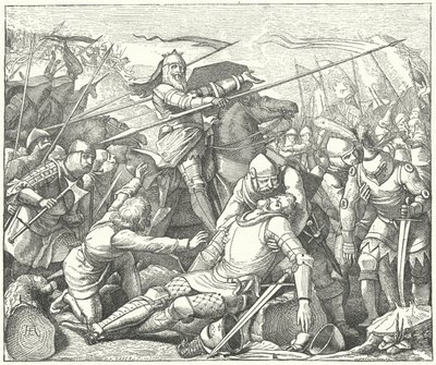 Eberhard II, Count of Wurttemberg, at the Battle of Doffingen by German School