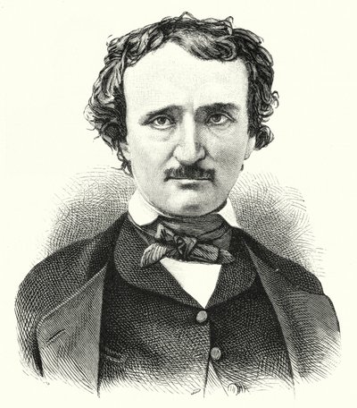 Edgar Allan Poe, American Poet and Short Story Writer by German School