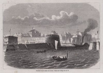 Entrance to the Harbour of Le Havre, France by German School