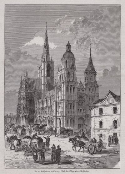Evreux Cathedral, Normandy, France by German School