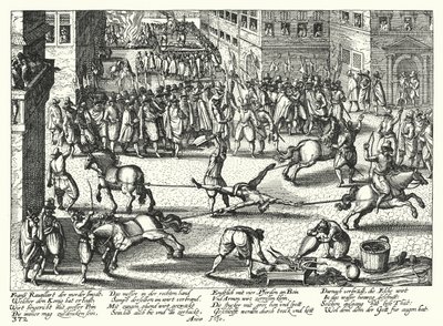 Execution of Francois Ravaillac, Assassin of Henry IV of France by German School