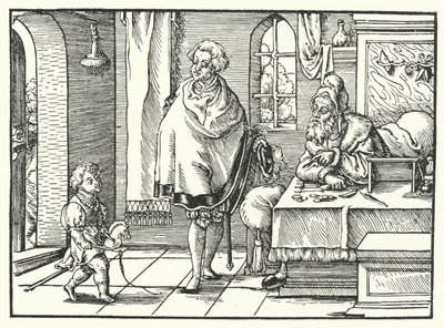 Family Scene by German School