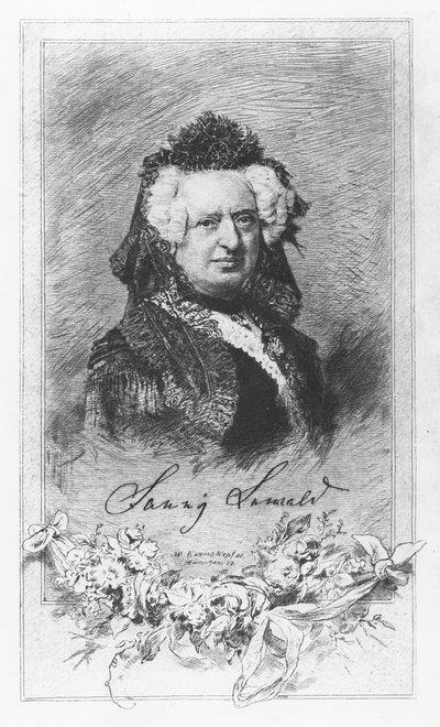 Fanny Lewald (engraving) by German School