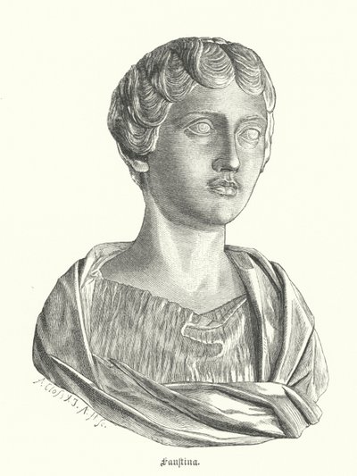 Faustina the Younger, wife of the Roman Emperor Marcus Aurelius by German School