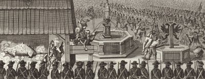Festival in Frankfurt-am-Main, Germany, in celebration of the coronation of a Holy Roman Emperor (Illustration for Bilder-Atlas) by German School