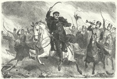 Field Marshal Blucher at the Battle of Ligny by German School