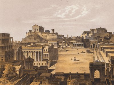 Forum, Ancient Rome by German School