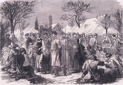 French fugitive soldiers in Switzerland by German School