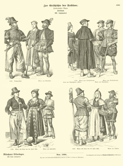 Frisian Costumes, 16th Century by German School