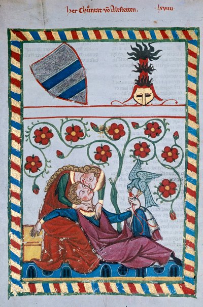 Gallant Scene in the Middle Ages by German School