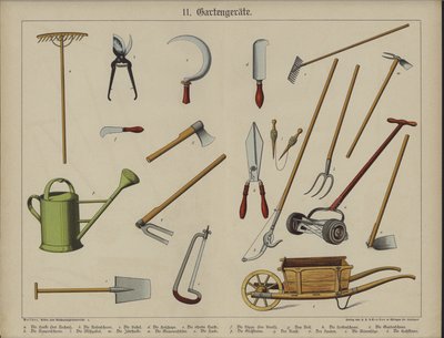 Garden Utensils by German School