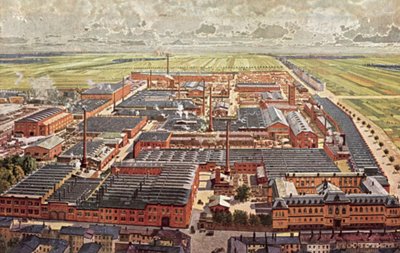 General View of the Krupp Grusonwerk Armaments Works, Magdeburg, Germany by German School
