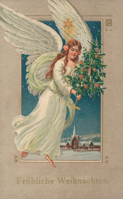 German Christmas card by German School