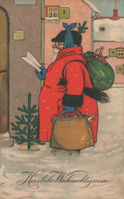 German Christmas Card by German School