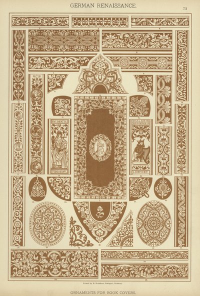 German Renaissance, Ornaments for Book Covers by German School
