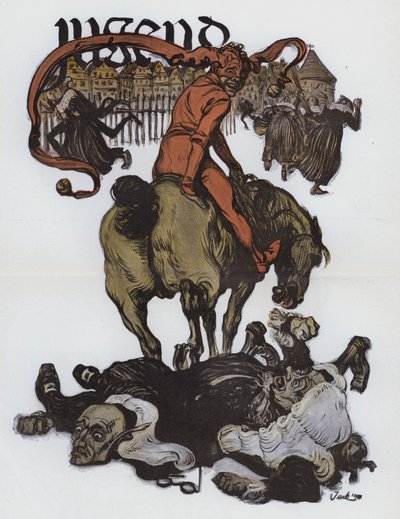 German Cartoon from the Magazine Jugend by German School