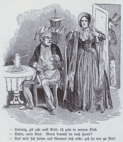 German cartoon on the Democratic Women