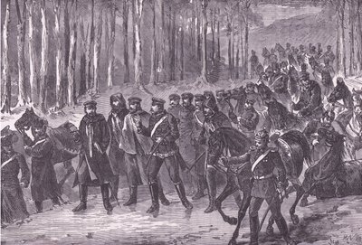 German cavalry en route for Paris, Cassells History of the War between France and Germany published by Cassell and Company Limited, c.1890 by German School