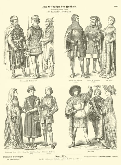 German Costumes, 15th Century by German School