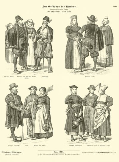 German Costumes, 16th Century by German School