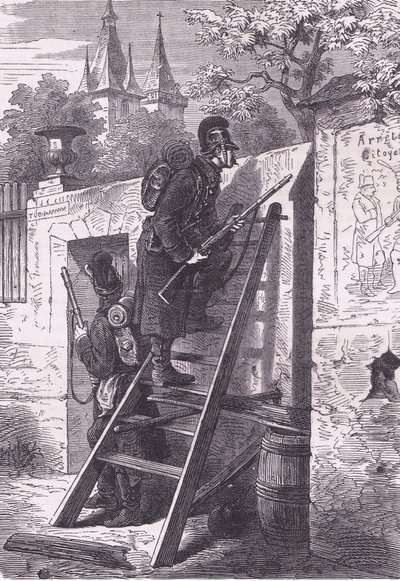 German exploring party, Cassells History of the War between France and Germany published by Cassell and Company Limited, c.1890 by German School