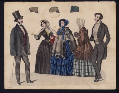 German fashion plate, mid 19th century by German School