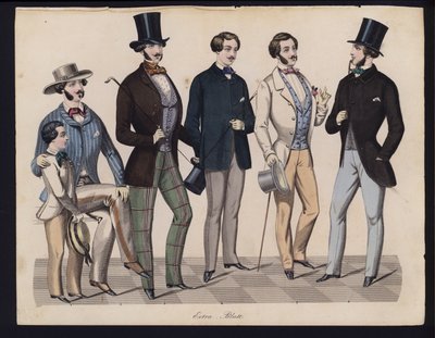 German fashion plate, mid 19th century by German School