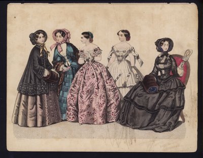 German fashion plate, mid 19th century by German School