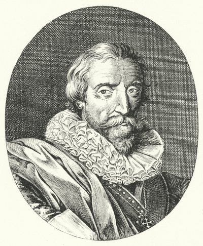 Giambattista Marino, Italian Poet (engraving) by German School