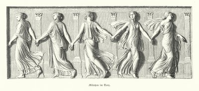 Girls Dancing, Ancient Greece by German School