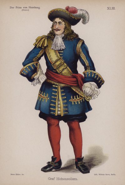 Graf Hohenzollern, from Der Prinz von Homburg (The Prince of Homburg) by Heinrich von Kleist by German School