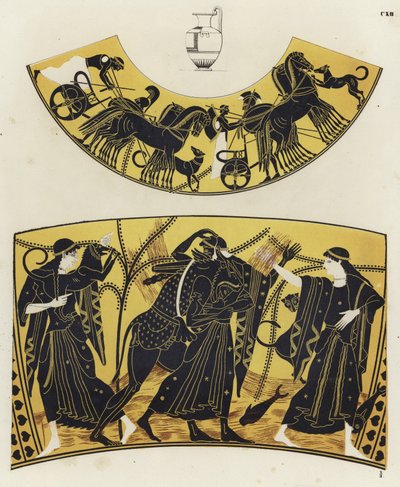 Greek vase painting by German School