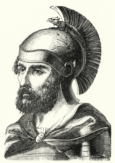 Hamilcar Barca, Carthaginian General and Father of Hannibal by German School