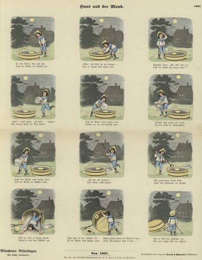 Hans and the Moon by German School