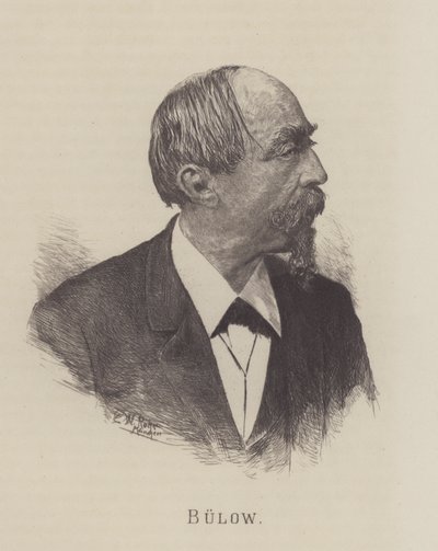 Hans von Bulow, German Conductor, Pianist and Composer by German School