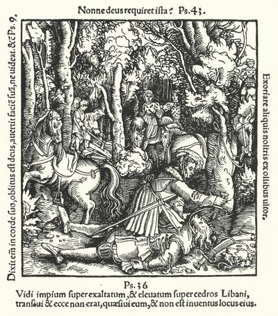 Hans von Hutten Killed by Ulrich, Duke of Wurttemberg by German School