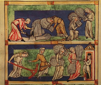 Harvesting, Rhine School by German School