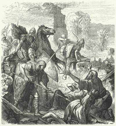 Hungarian Invaders in Italy, Early 10th Century by German School