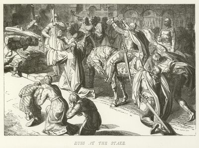 Huss at the Stake by German School
