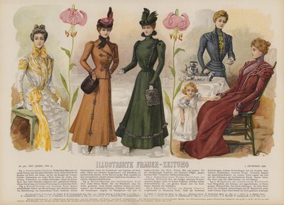 Illustration for Illustrirte Frauen-Zeitung by German School
