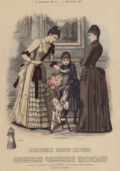 Illustration for Illustrirte Frauen-Zeitung by German School