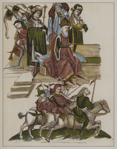 Investiture of Frederick I of the House of Hohenzollern as Elector of Brandenburg at the Council of Constance, 18 April 1417 by German School