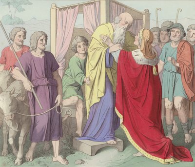 Jacob Goes Down into Egypt by German School