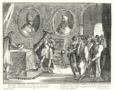 James II of England refuses to allow Parliament to sit by German School