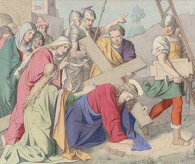 Jesus Carries His Cross by German School