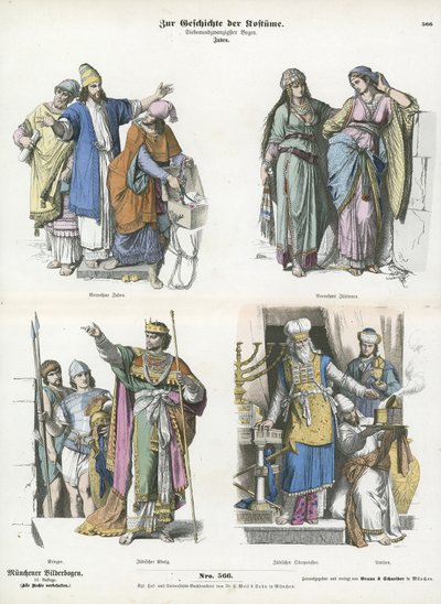 Jewish Costumes by German School