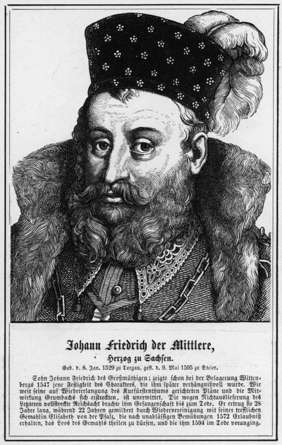 Johann Friedrich the Middle, Duke of Saxony by German School