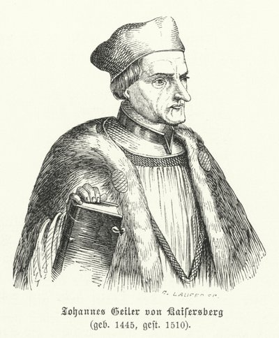 Johann Geiler von Kaisersberg, Swiss priest and theologian by German School