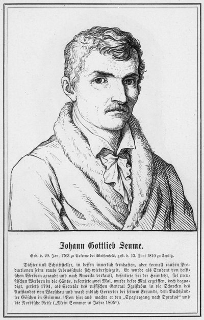 Johann Gottlieb Seume by German School
